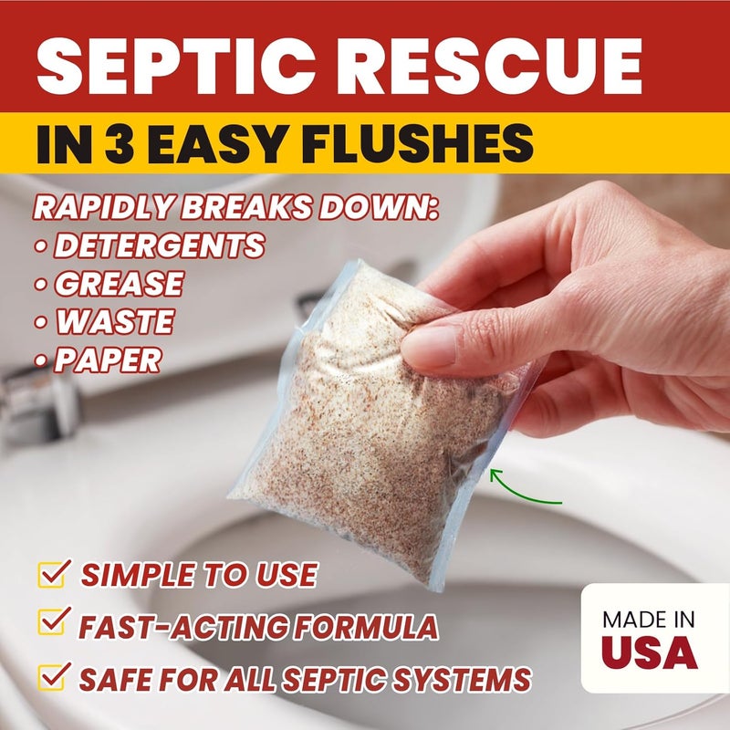 Uncle Todd's Septic Tank Treatment Pods - 2oz Power Up Pods with 200x Enzymes - Monthly Booster for Septic Systems - 3-Monthly Supply - Image 2